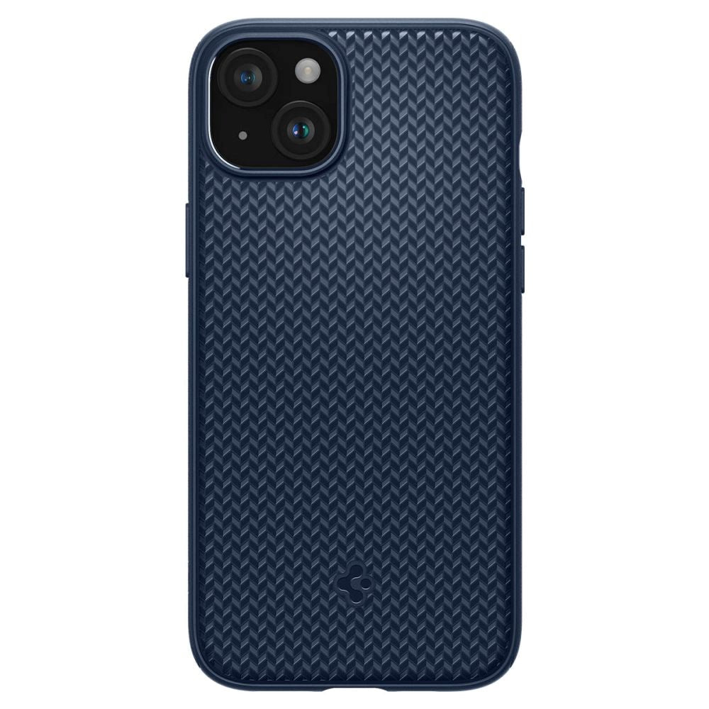 iPhone 15 Spigen Mag Armor Deksel - MagSafe Kompatibelt - Navy Blue