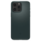 iPhone 15 Pro Max Spigen Thin Fit Deksel - Abyss Green