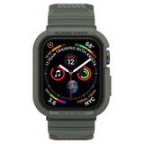 Spigen Rugged Armor Apple Watch SE/6/5/4 (44mm) Gummi Deksel & Reim - Grønn