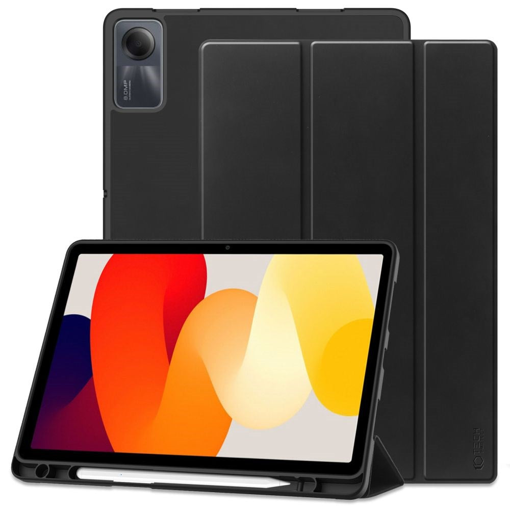 Xiaomi Redmi Pad SE Tech-Protect Smartcase Deksel med Stylus Pennholder - Svart