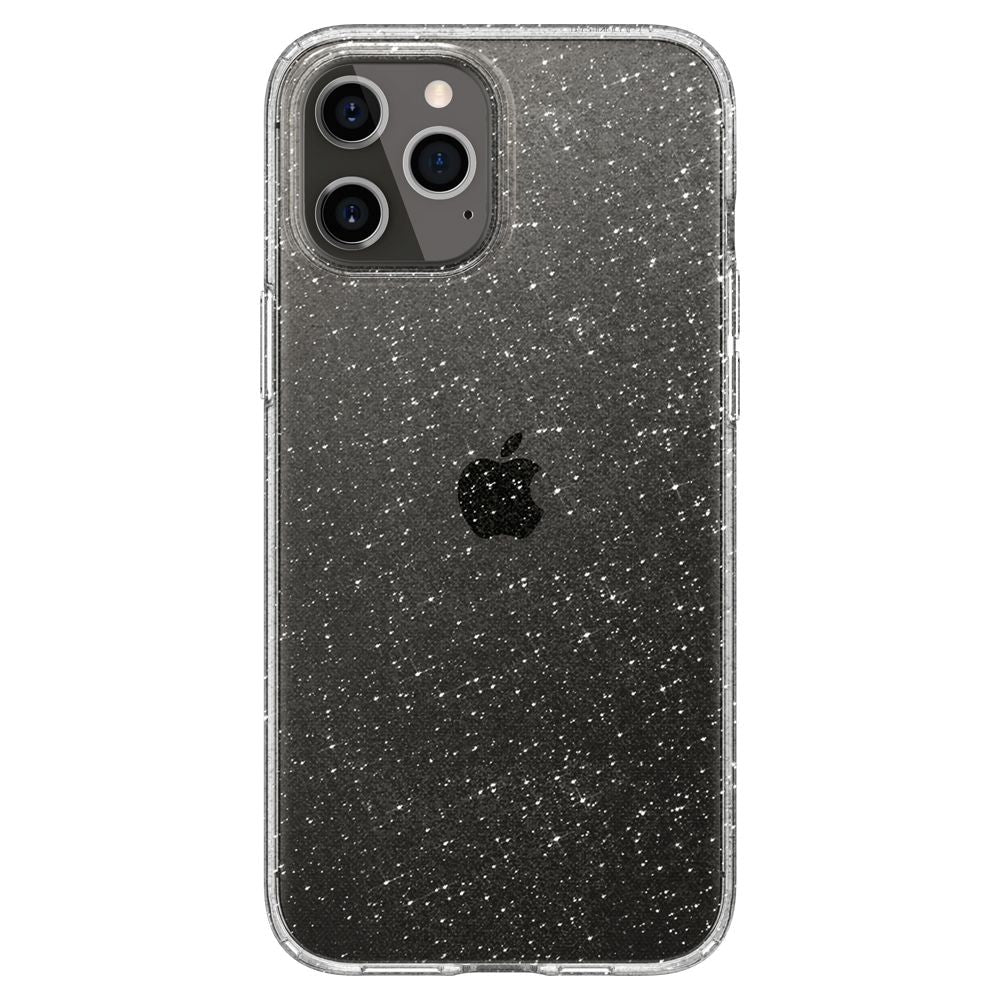 iPhone 12 Pro / 12 Spigen Liquid Crystal Deksel - Gjennomsiktig / Glitter