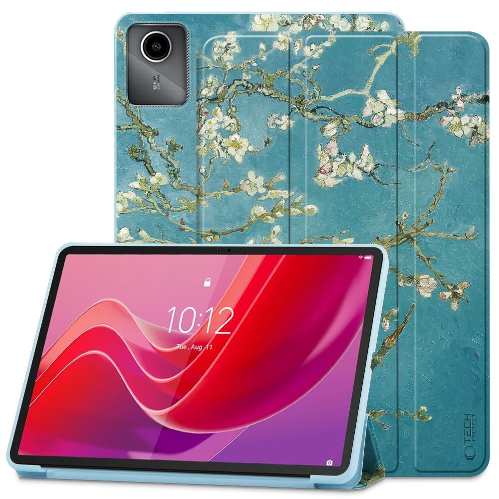 Lenovo Tab M11 Tech-Protect Smartcase Deksel - Hvite Blomster