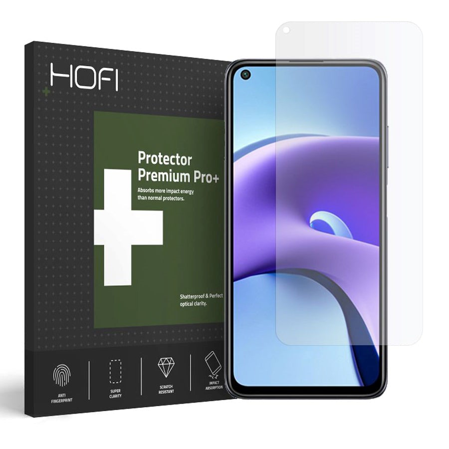 Xiaomi Redmi Note 9T (5G) Hofi Hybrid Pro+ Skjermbeskytter - Case Friendly - Gjennomsiktig