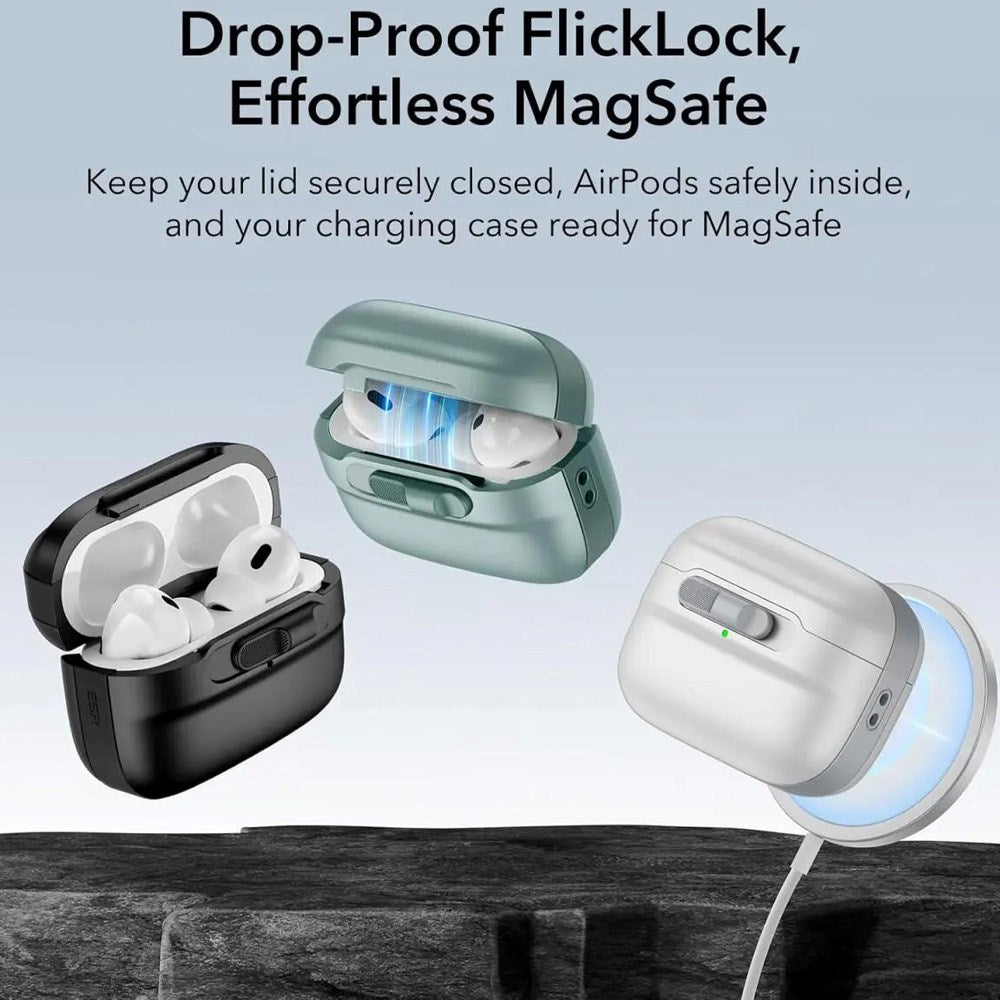 ESR AirPods Pro (1. & 2. Gen.) HaloLock Pulse Deksel - MagSafe Kompatibel - Blå