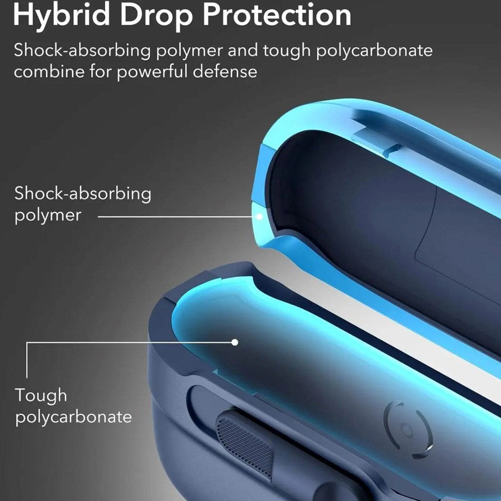 ESR AirPods Pro (1. & 2. Gen.) HaloLock Pulse Deksel - MagSafe Kompatibel - Blå