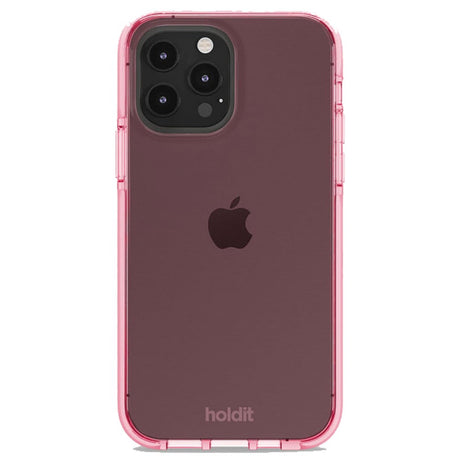 Holdit iPhone 13 Pro Seethru Deksel - Bright Pink