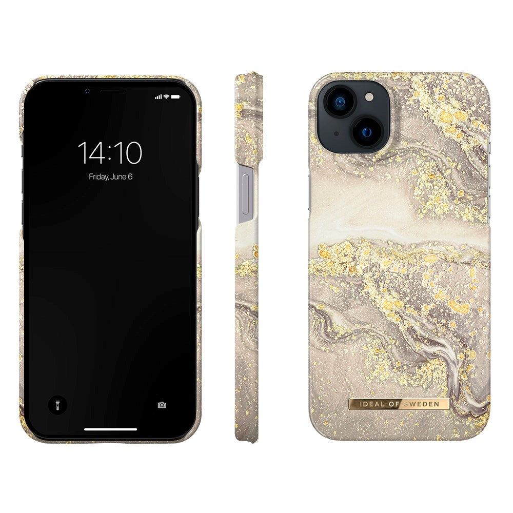 iDeal Of Sweden iPhone 14 Plus Fashion Deksel - Sparkle Greige Marble