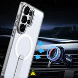 Samsung Galaxy S26 Ultra Hurtel Hybrid Armor X Deksel m. Kickstand – MagSafe Kompatibel – Gjennomsiktig