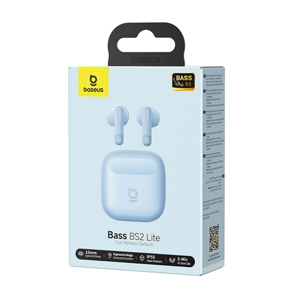 Baseus Bass BS2 Lite True Wireless Hodetelefoner - Blå