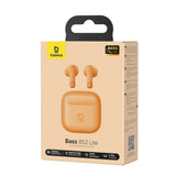 Baseus Bass BS2 Lite True Wireless Hodetelefoner - Oransje