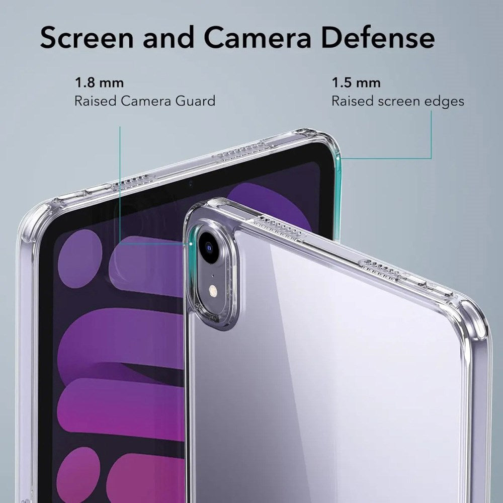 iPad Mini (2024 / 2021) ESR Hybrid Deksel med Kickstand - Gjennomsiktig / Grå