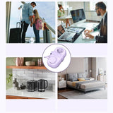 ORICO 20W 5-i-1 Strømskinne med 2 x Schuko 2 x USB-A 1 x USB-C - Lilla
