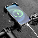 Rockbros Styreklemme Mobilholder til Sykkel - Svart