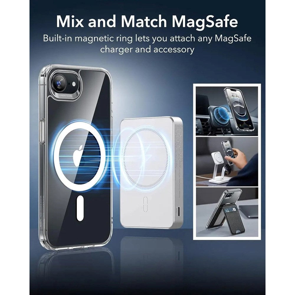 ESR iPhone 16e Classic Hybrid Deksel - MagSafe Kompatibel - Gjennomsiktig