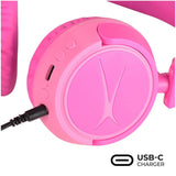 Altec Lansing 2-i-1 Headset for Barn med / uten Kabel - On-Ear Design - Rosa