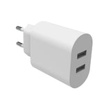 Smartline 24W Vegglader med 2x USB-A - Hvit