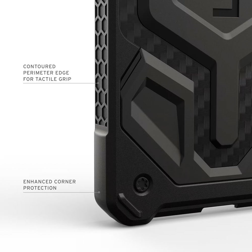 Samsung Galaxy S26+ (Plus) UAG Monarch Pro Carbon Hybrid Deksel – MagSafe Kompatibel – Svart