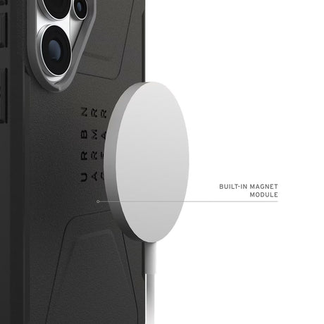 Samsung Galaxy S26 Ultra UAG Civilian Deksel - MagSafe Kompatibel - Svart