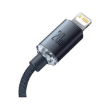 Baseus Krystallkabel USB-C for Lightning-kabel PD 20W - 1,2m - Svart