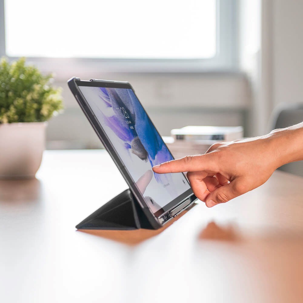 HAMA Samsung Galaxy Tab S7 FE / S7+ (Plus) 12.4" Nettbrett Deksel med Stativfunksjon & Styluspennholder - Svart