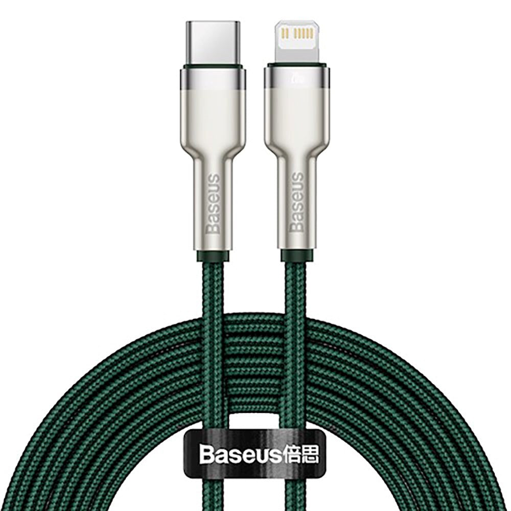 Baseus Cafule Kabel USB-C til Lightning 20W - 2m - Grønn