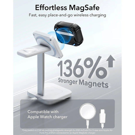 ESR AirPods Pro (3. gen.) Cyber FlickLock Deksel med Karabinkrok – Svart