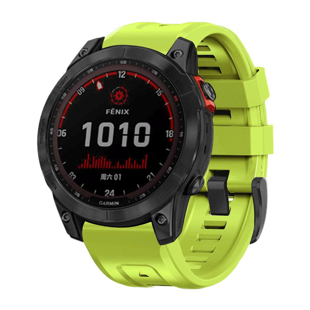 Universal Garmin 26mm QuickFit Tech-Protect Icon Band Stropp - Neon Grønn