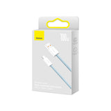 Baseus Dynamic Series 100W USB-A til USB-C Kabel - 2m - Blå