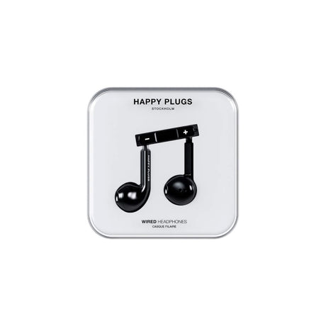 Happy Plugs Hodetelefoner med USB-C – In-Ear – Svart