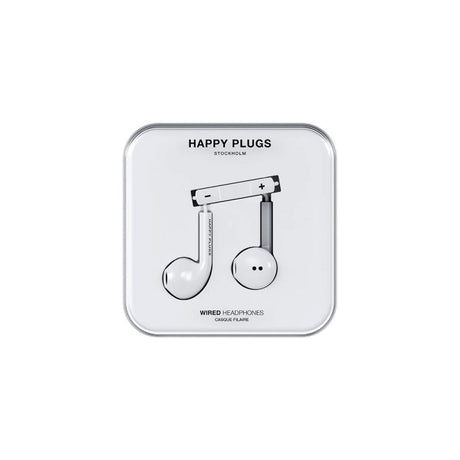 Happy Plugs Hodetelefoner med USB-C – In-Ear – Hvit