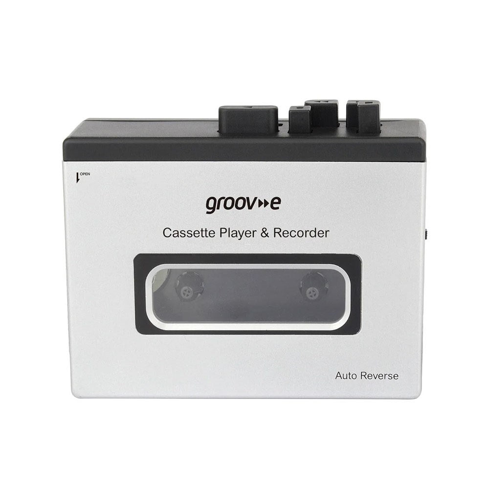 Groov-e PS530SR Kassettspiller med Bluetooth / Høyttalerfunksjon - Svart / Grå