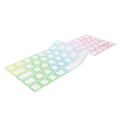 Philbert MacBook Touch Bar 13" / 15" Keyboard Deksel m. Nordisk Tastatur - Transparent / Rainbow