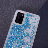 Samsung Galaxy A34 (5G) Gjennomsiktig Glitter Deksel - Blå