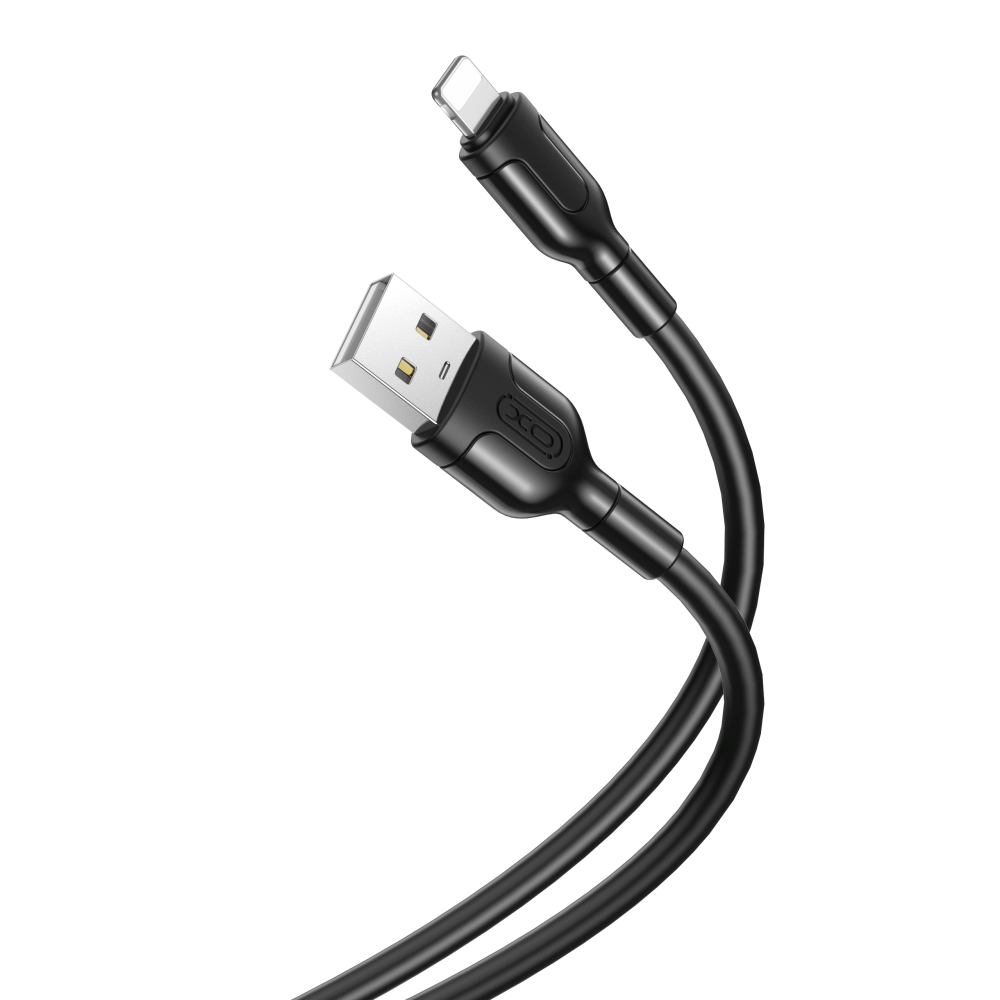 XO USB-A til Lightning Kabel 1 Meter - Svart