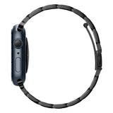 Apple Watch (38/40/SE/41/42mm) Spigen Modern Fit Band - Rustfritt Stål Reim med Pinner - Svart