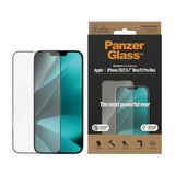 iPhone 14 Plus / 13 Pro Max PanzerGlass AntiBacterial Ultra-Wide Fit Beskyttelsesglass - EasyAligner - Diamond Strength - Gjennomsiktig