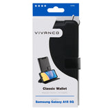 Samsung Galaxy A15 (5G) / A15 Vivanco Classic Wallet Kunstskinn Flipdeksel med Lommebok - Svart