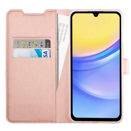 Samsung Galaxy A15 (5G) / A15 Vivanco Classic Wallet Kunstskinn Flipdeksel med Lommebok - Rose Gold