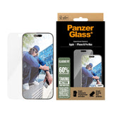 iPhone 16 Pro Max PanzerGlass Classic Fit Skjermbeskyttelse m. EasyAligner - Platinum Strength - Gjennomsiktig