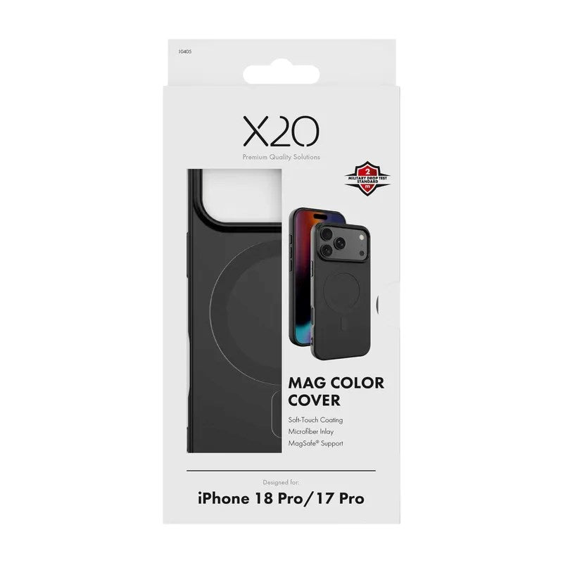 iPhone 18 Pro / 17 Pro X2O Mag Color Deksel - MagSafe Kompatibel - Svart
