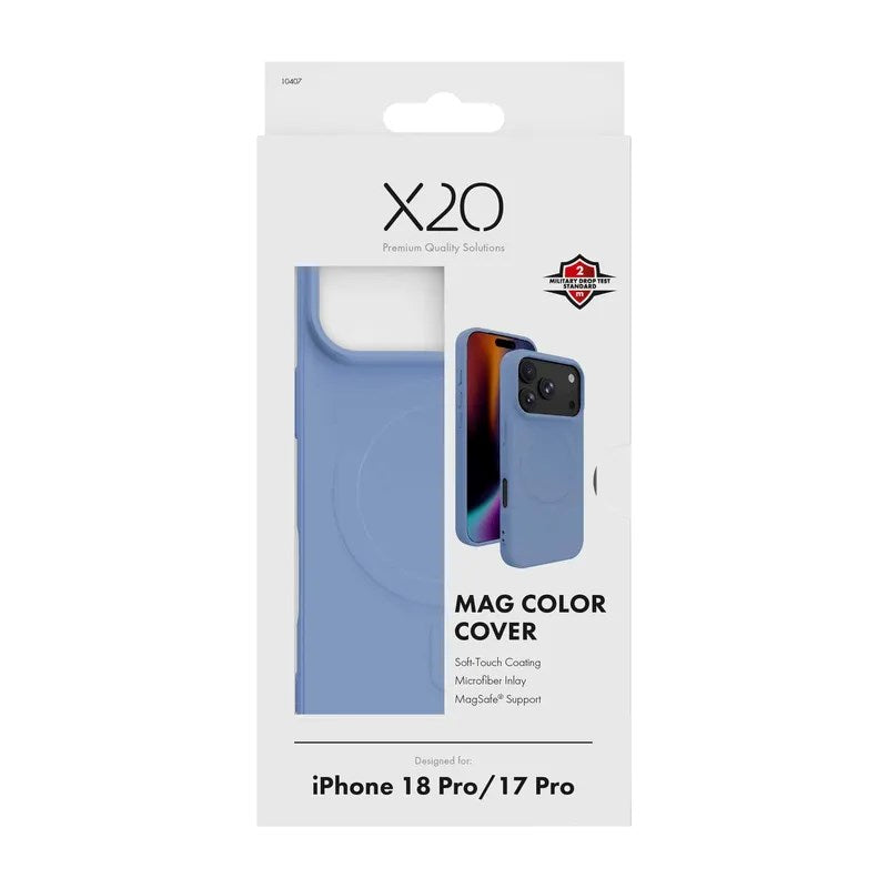 iPhone 18 Pro / 17 Pro X2O Mag Color Deksel - MagSafe Kompatibel - Blå