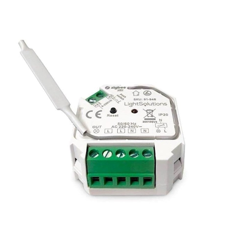 Light Solutions - Mini ZigBee Switch - 200W - Hvit