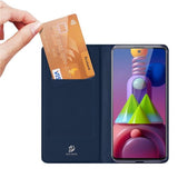 Samsung Galaxy M51 DUX DUCIS Skin X Protection Series Kunstskinn Flip Deksel- Svart