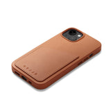 Mujjo iPhone 14 Leather Wallet Deksel - Brun