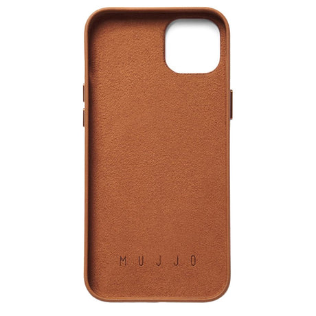 Mujjo iPhone 14 Plus Leather Wallet Deksel - Brun