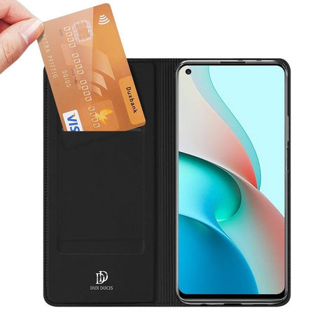 Xiaomi Note 9T (5G) DUX DUCIS Skin Pro Series Thin Wallet Flipdeksel med Lommebok - Svart