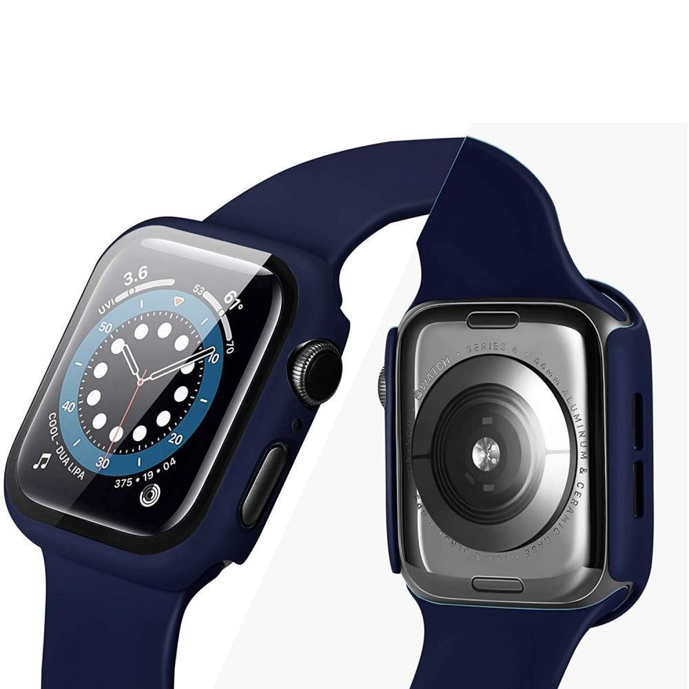 Apple Watch Tech-Protect DEFENSE360 Smartwatch-deksel med skjermbeskytter -SE/6/5/4 (44mm) - Gjennomsiktig