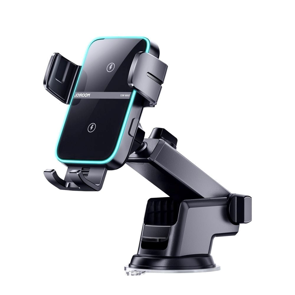 Joyroom JR-ZS246 Car Mount Bilholder 15W med Trådløs Lading - Max Mobil: 60 - 85mm - Svart