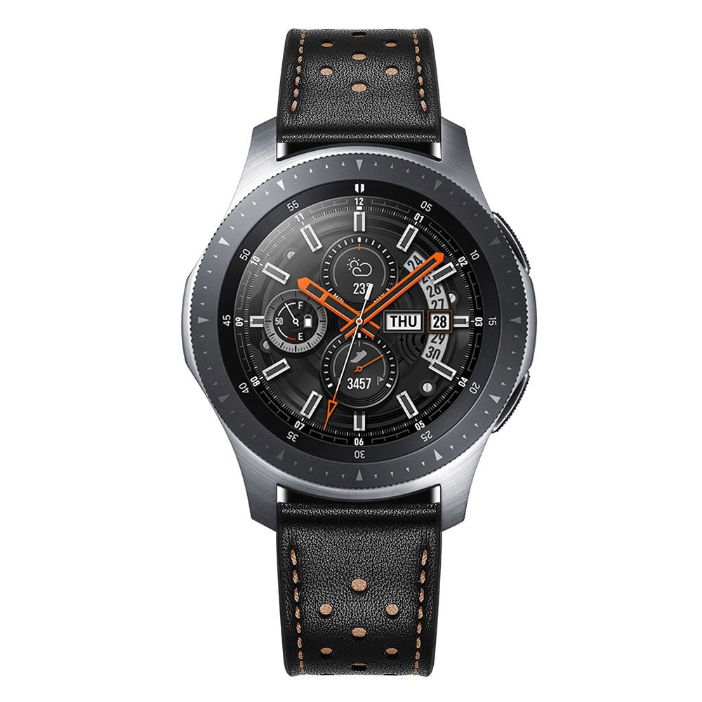 Samsung Galaxy Watch (46 mm) Tech-Protect Klokkerem i Ekte Skinn - Svart