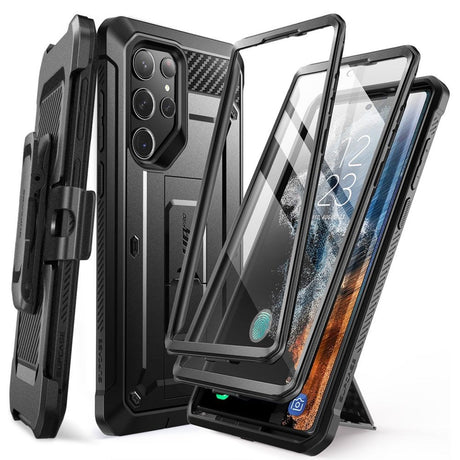 Samsung Galaxy S23 Ultra SUPCASE Unicorn Beetle Pro Håndverker Deksel - 2-Set - Svart